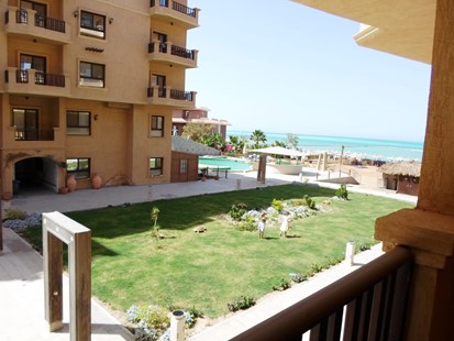 2 bedroom apartment with pool and sea view at Turtles Beach, Hurghada, Egypt